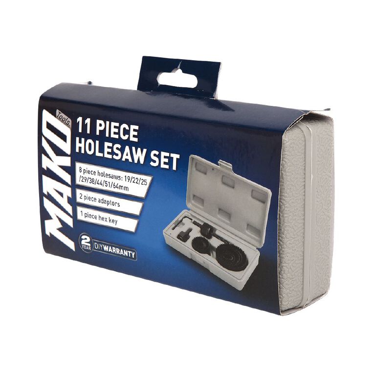 Mako 11 Piece Holesaw Set, , hi-res