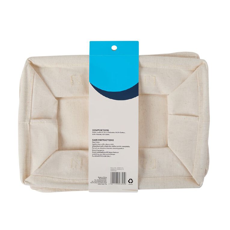 Living & Co Linen Look Soft Case Cream, , hi-res