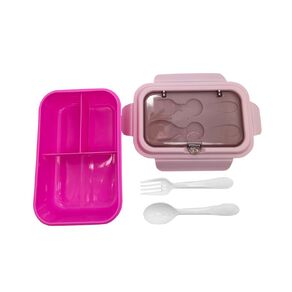 Living & Co Bento Box with Cutlery Set Pink