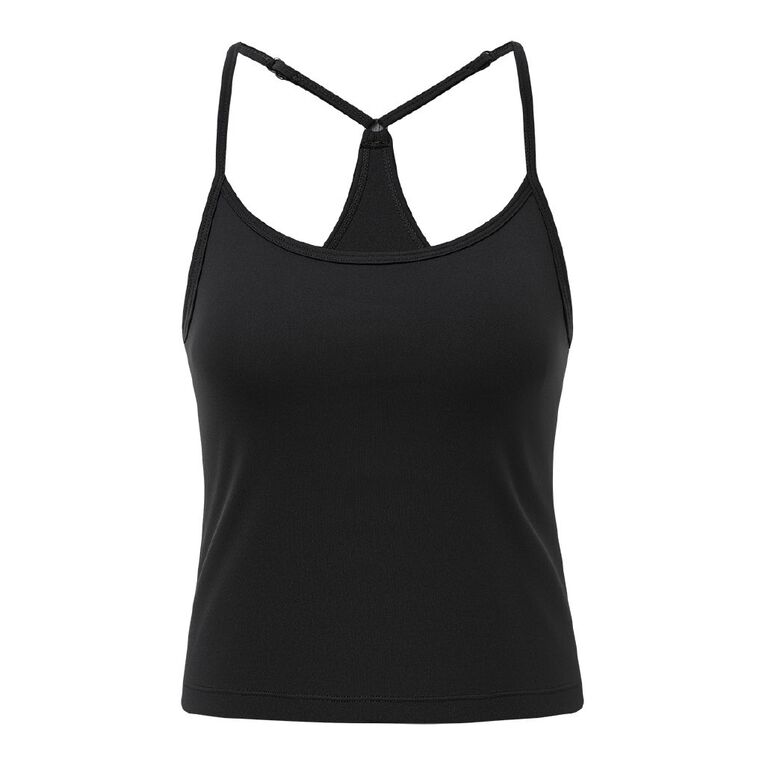 Active Intent Women's Premium Shelf Bra Tank, Black, hi-res
