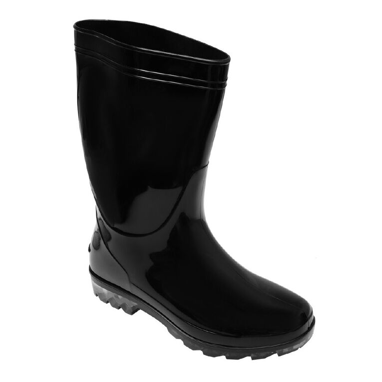 H&H Women's PVC Splash Gumboots, Black, hi-res