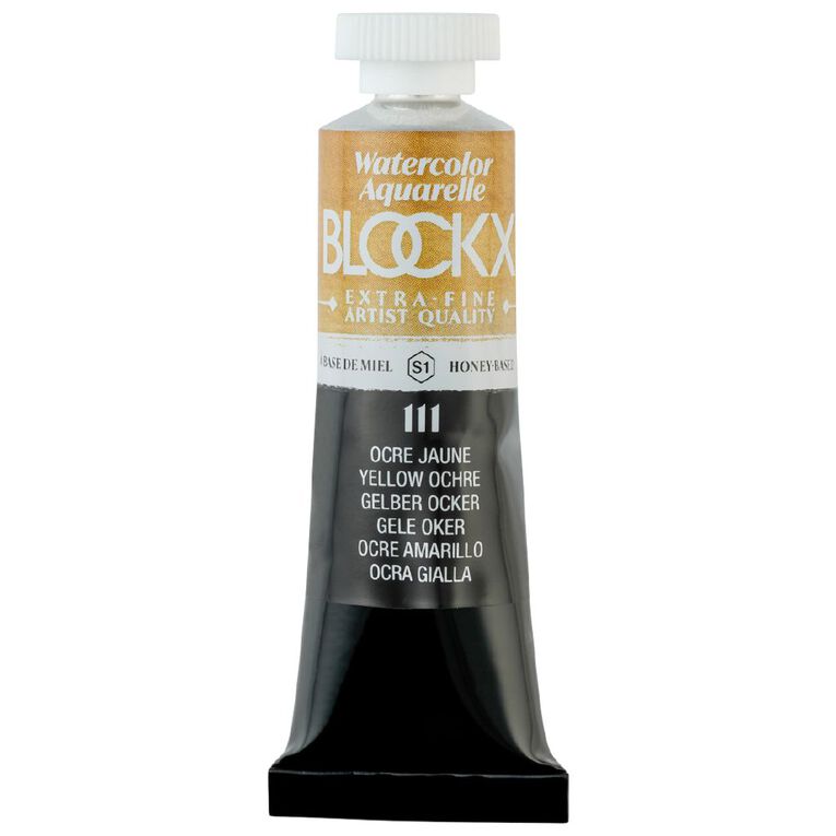 BLOCKX Watercolour Tube 15ml S1 111 Yellow Ochre, , hi-res