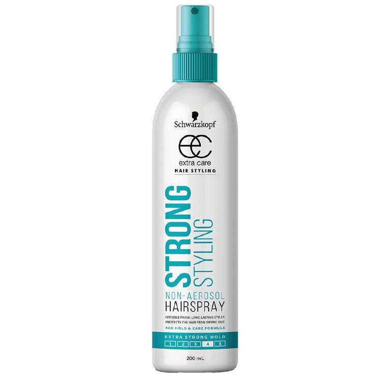 Schwarzkopf Extra Care Strong Hold Non Aero Spray 200g, , hi-res