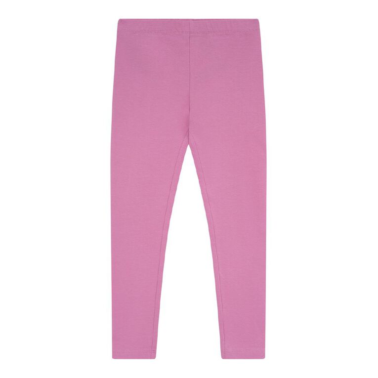 Young Original Plain Leggings, Pink Mid ROSE, hi-res