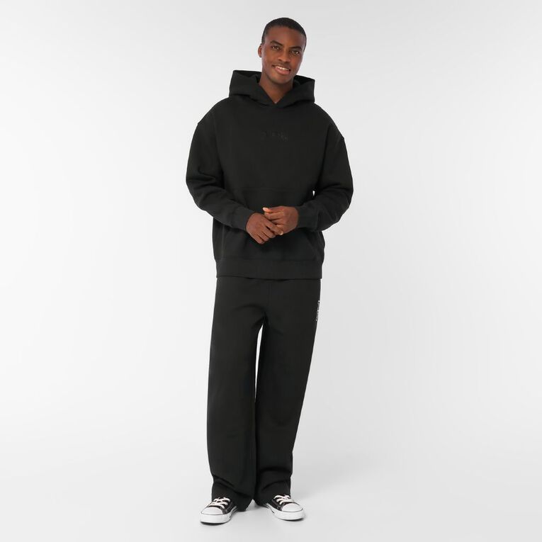 Garage Men's Straight Leg Trackpants Print, Black, hi-res