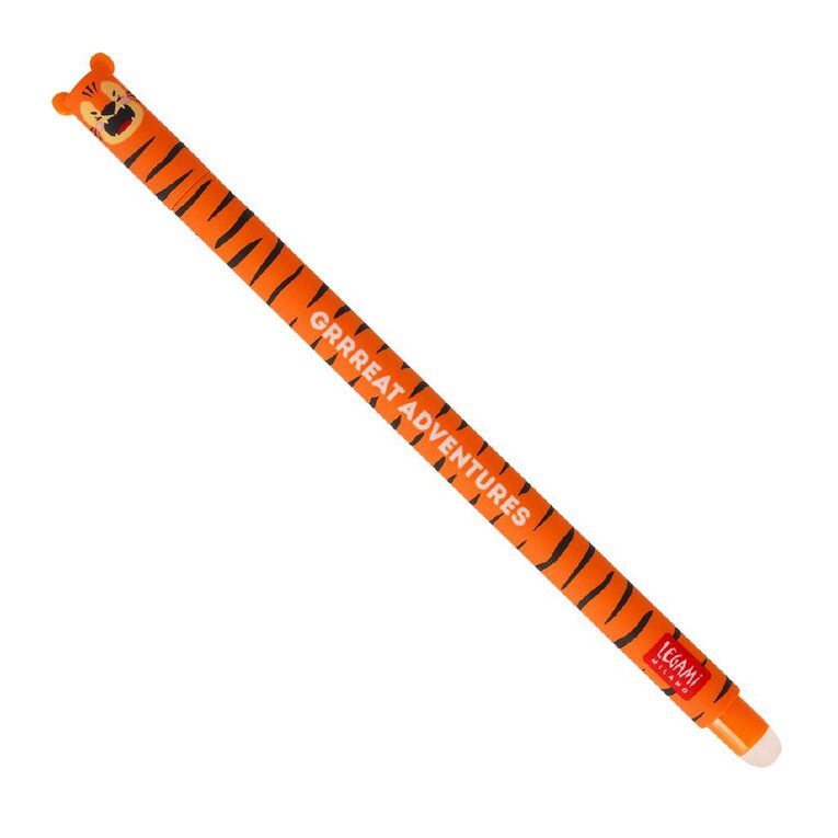 Legami Tiger Erasable Gel Pen Orange, , hi-res