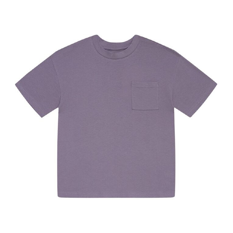Young Original Short Sleeve Pocket Tee, Purple Light, hi-res