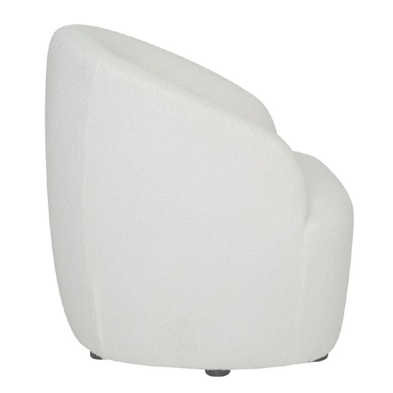 Living & Co Ava Boucle Chair Cream, , hi-res