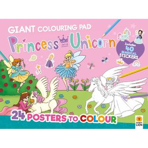 Princess & Unicorn: Giant Colouring Pad