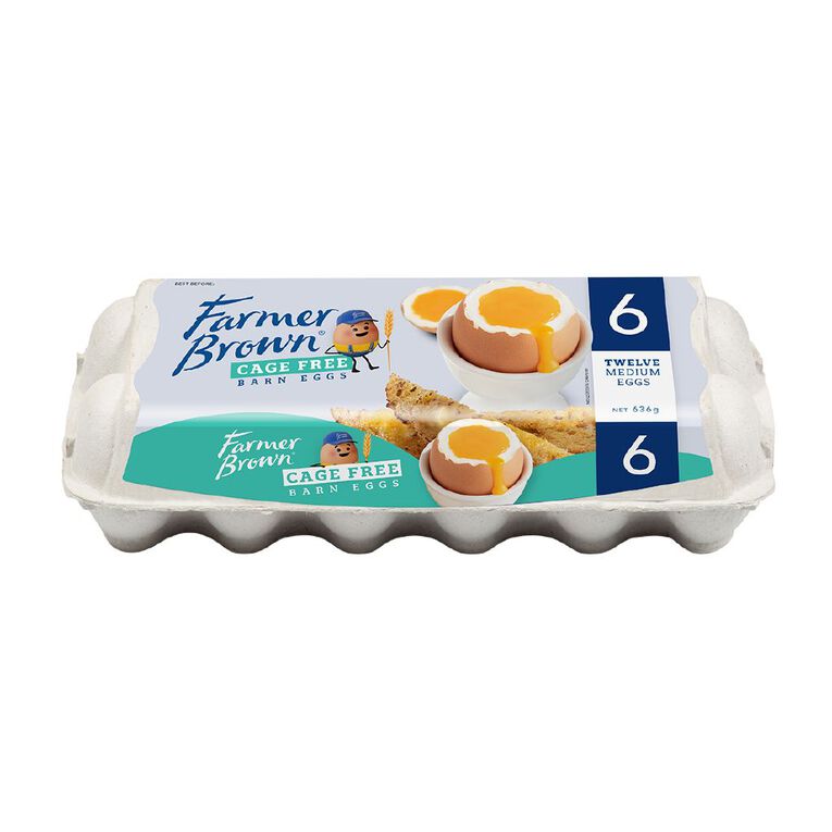 Farmer Brown Barn Grade 6 Eggs 12 Pack