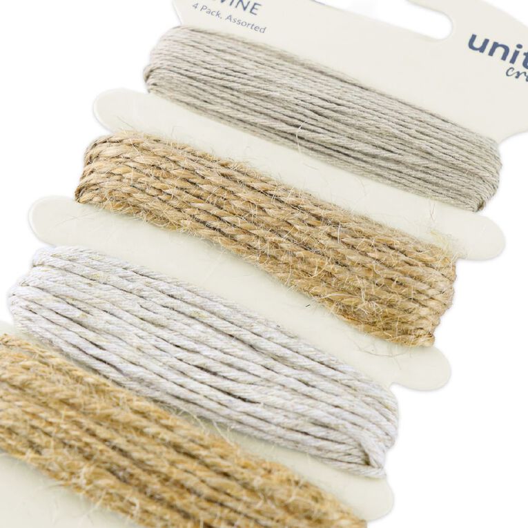 Uniti Natural Twine Assorted 4 Pack, , hi-res