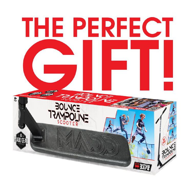 MADD Gear Bounce Trampoline Scooter Black, , hi-res