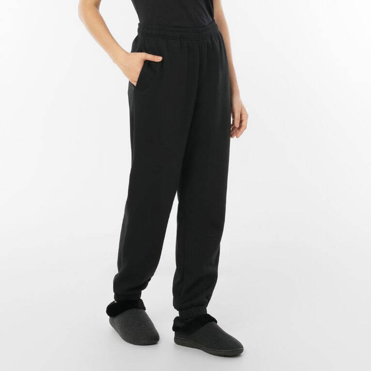 H&H Women's Essential Trackpants, Black, hi-res