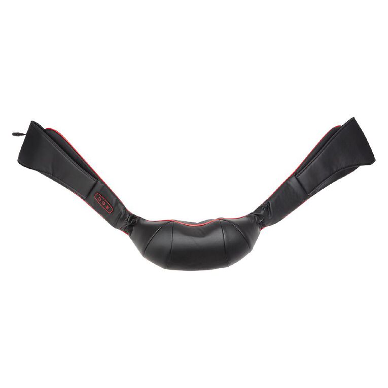 Living & Co Shiatsu Neck and Shoulder Massager Black/Red, , hi-res