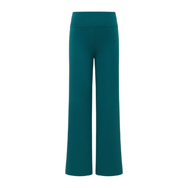 Active Intent Women's Soft Wide Leg Leggings, Green Dark, hi-res