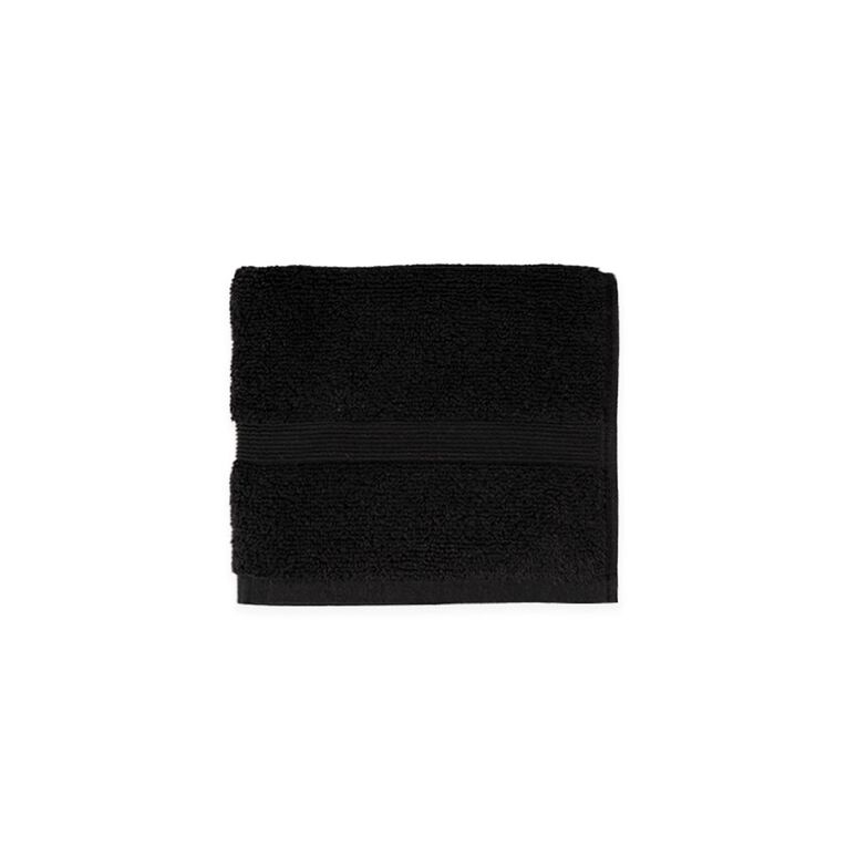Living & Co Plush Plain Hand Towel Black, , hi-res