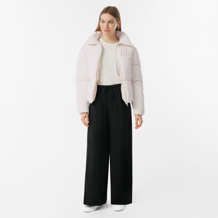 H&H Women's Puffer Jacket, Cream, hi-res