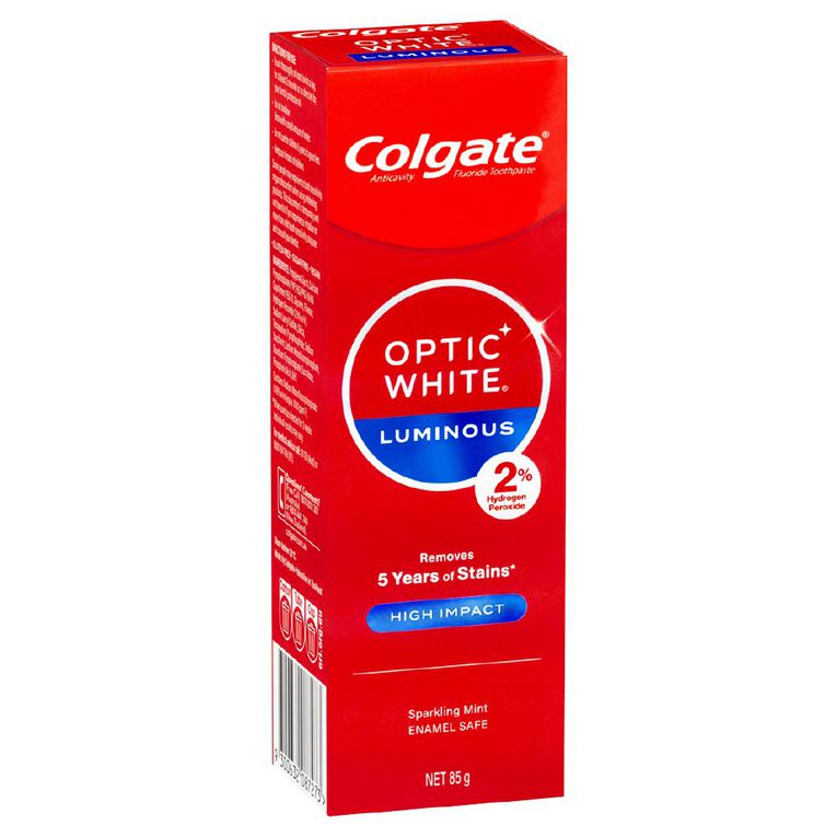 Colgate Optic White High Impact Toothpaste 85g, , hi-res