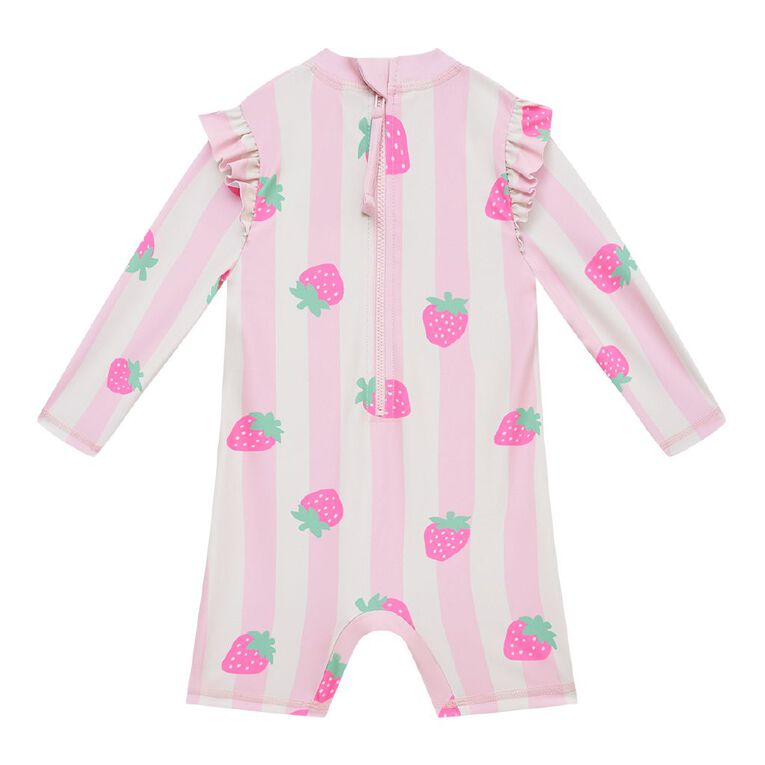 Young Original Toddler Long Sleeve Printed Rash Suit, Pink Light, hi-res