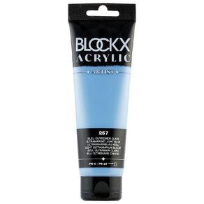 BLOCKX Acrylic Tube 120ml Ultramarine Blue Light Blue Light