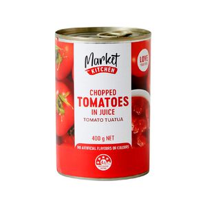 Market Kitchen Tomatoes Chopped Diced in Juice 400g