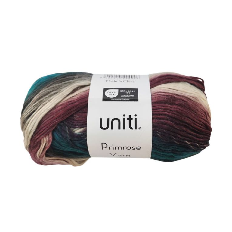 Uniti Yarn Primrose 100g Black/Blue, , hi-res