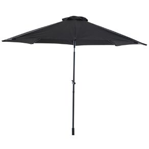 Living & Co Aluminium Market Umbrella Black