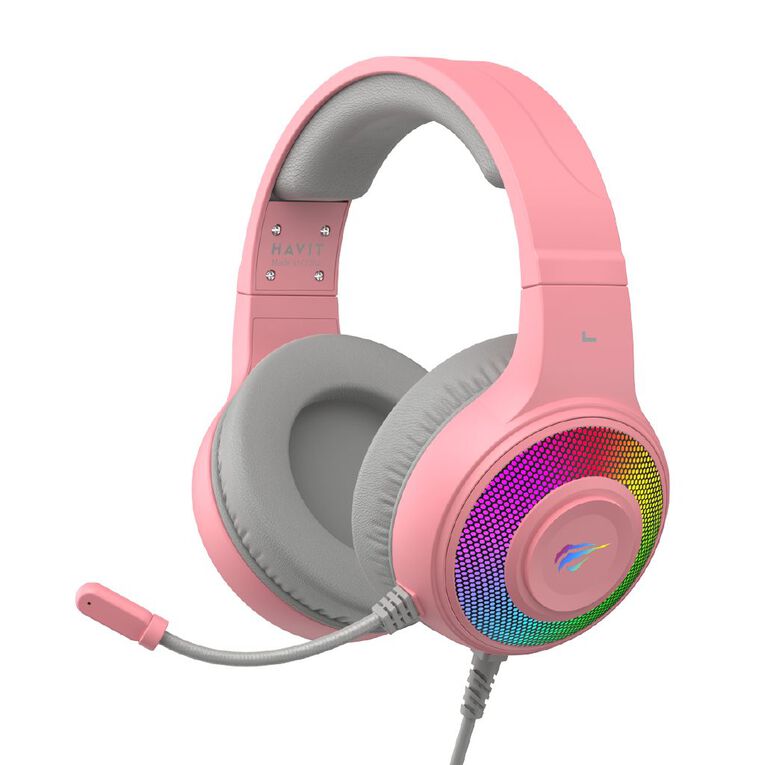 Gamenote 50mm RGB Headset Pink H2042D Pink, , hi-res