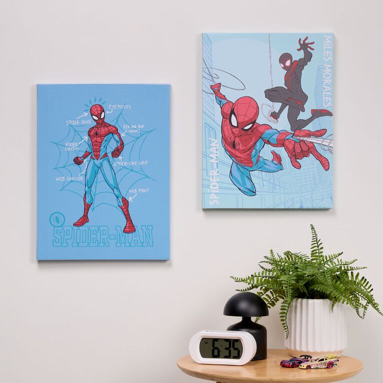 Spider-Man 2 Pack Printed Canvas Wall Art 30cm x 40cm, , hi-res