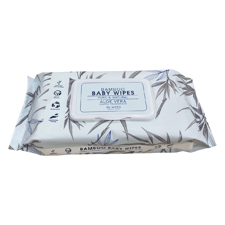 Bamboo Baby Wipes 80 Pack Scented, , hi-res