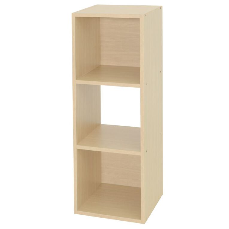 Living & Co 1 x 3 Cube Storage Oak, , hi-res