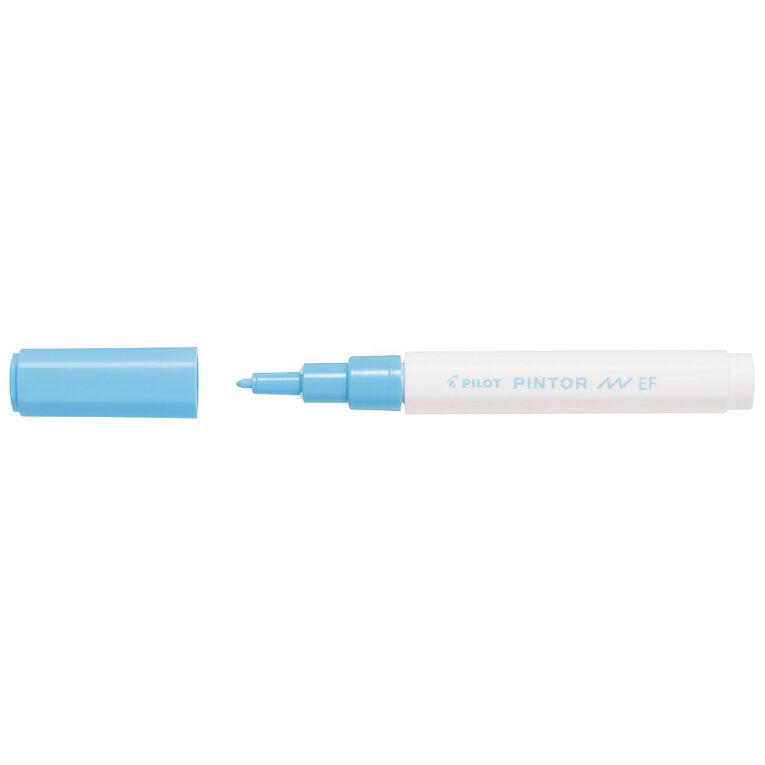 Pilot Pintor Marker Bullet Pastel Extra Fine 2.3mm Tip Blue, , hi-res