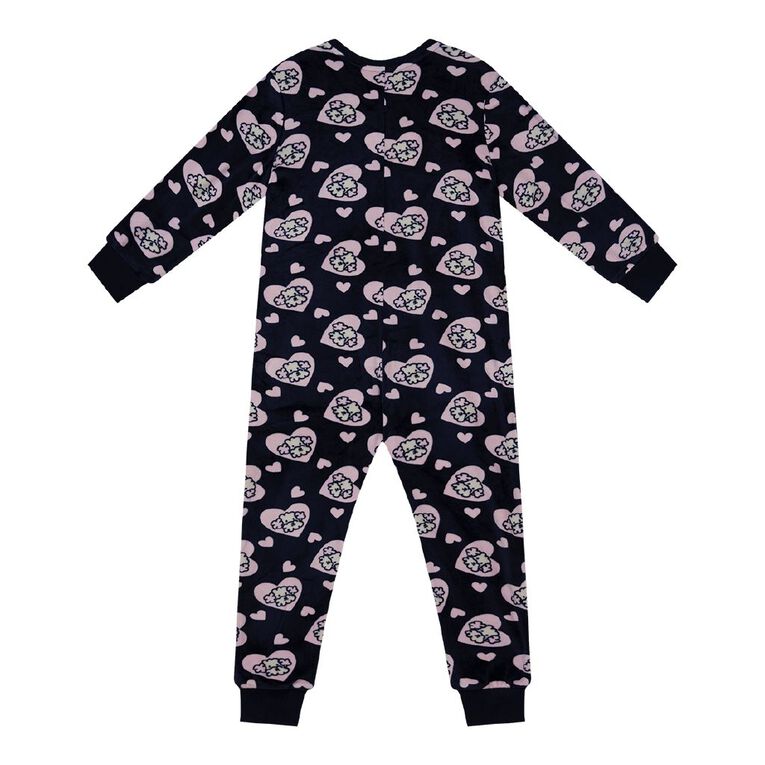 H&H Girls' Soft Mink Onesie, Blue Dark, hi-res