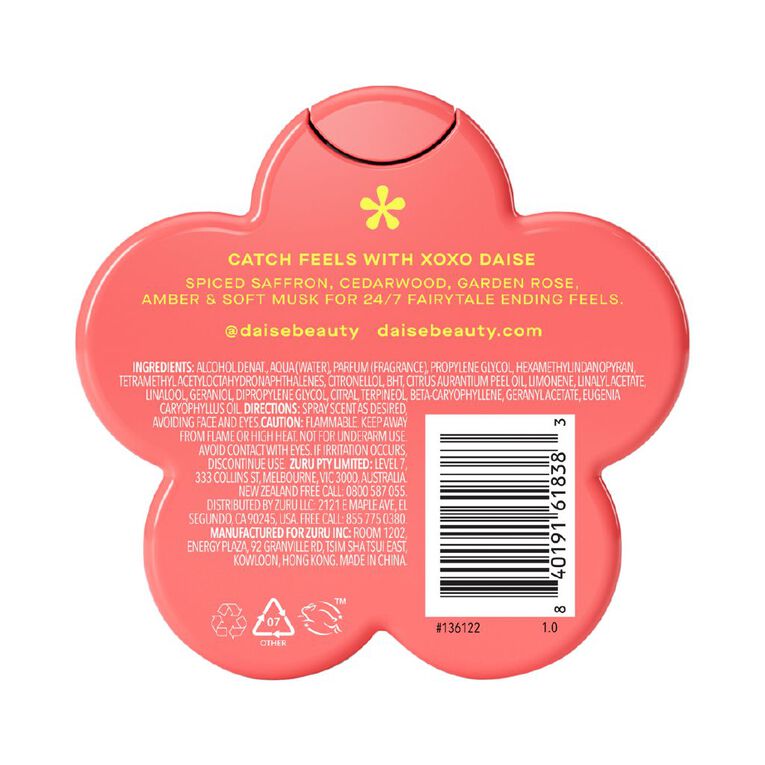 Daise Fragrance Body Mist Rose & Amber, , hi-res