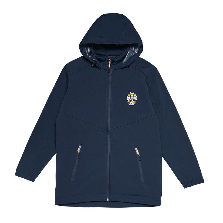 Schooltex Marcellin College Softshell Jacket with New Embroidery, Navy/Gold, hi-res