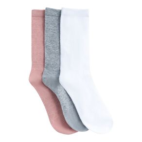 H&H Women's Patterned Crew Socks 3 Pack