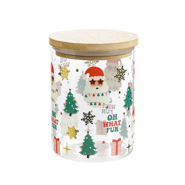 Wonderland Home Glass Canister Santa 750ml, , hi-res