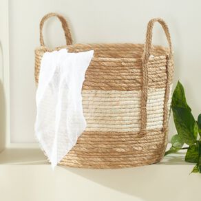 Living & Co 2 Tone Basket Round 32cm x 26cm