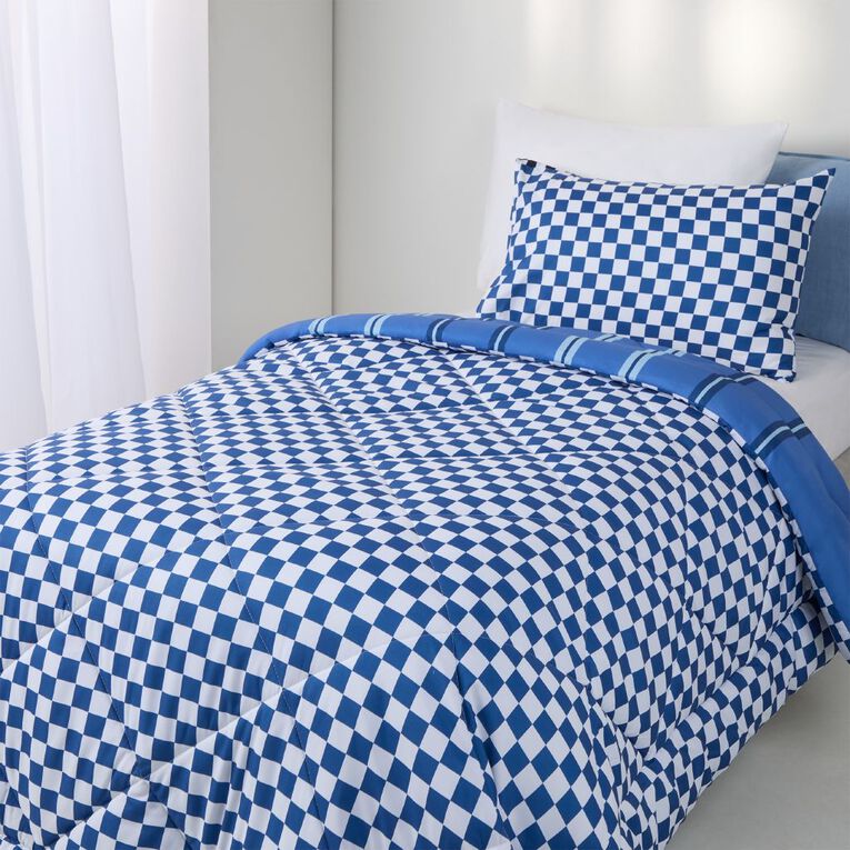 Living & Co Kids Microfibre Comforter Set Race Cars King Single, , hi-res