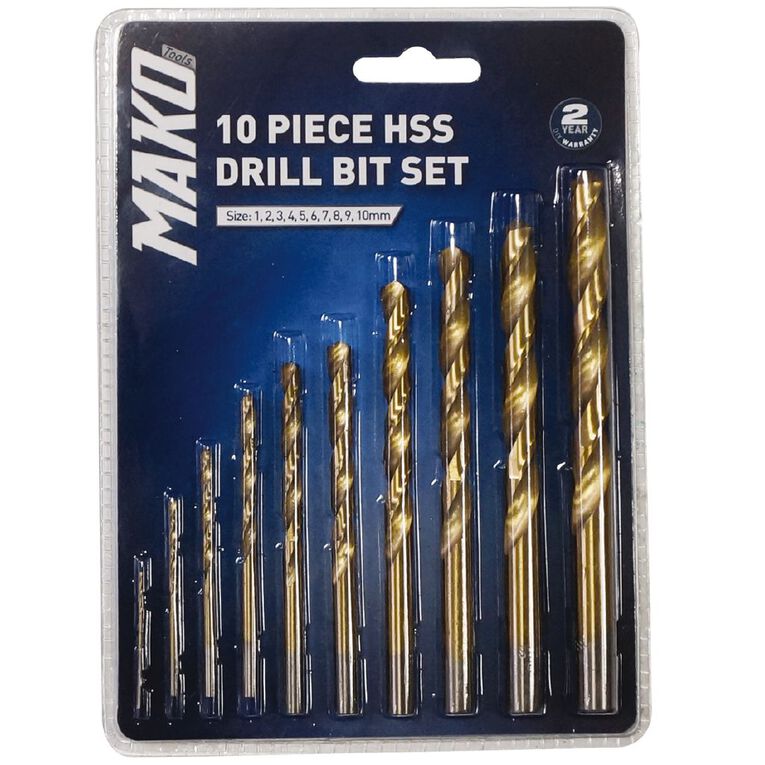 Mako Drill Bit Set 10 Pack, , hi-res