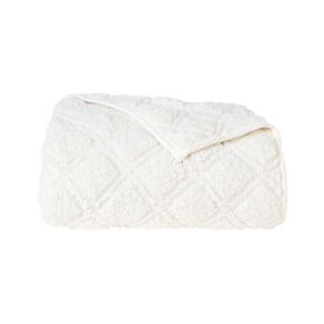 Living & Co Grid Blanket White