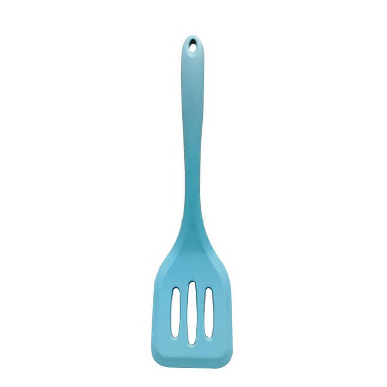 Living & Co Silicone Slotted Turner Blue, , hi-res