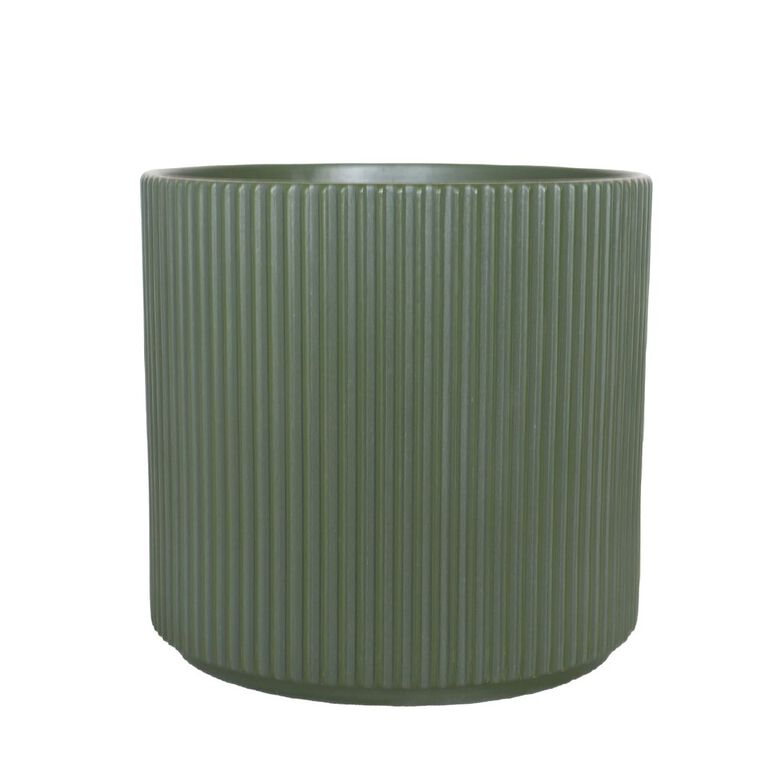 Northcote Pottery Mia Cylinder Pot 22.5cm Green, , hi-res