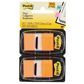 Post-It Flags 2 Pack Orange Mid