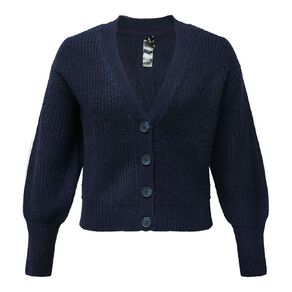 H&H Women's Long Puff Sleeve Cardi