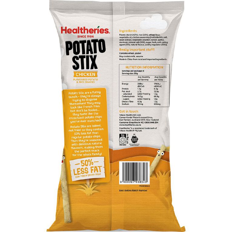 Healtheries Potato Stix Chicken 8 Pack, , hi-res