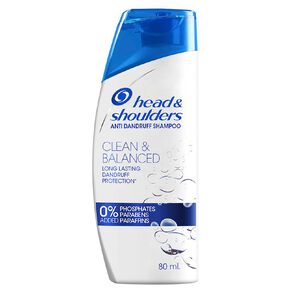 head & shoulders clean and balanced shampoo 80 ml