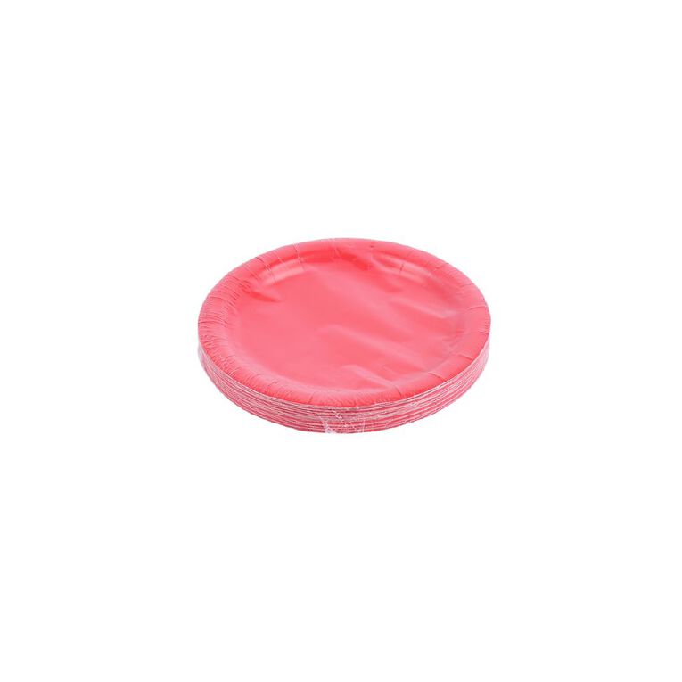 Party Inc Plate 23cm Red 20 Pack, , hi-res