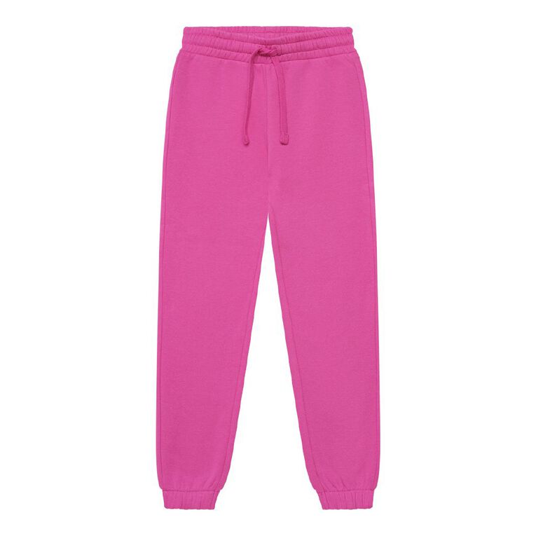 Young Original Kids' Plain Trackpants, Pink Dark, hi-res
