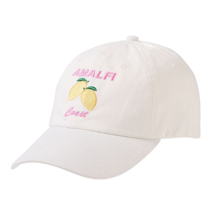 H&H Women's Slogan Cap, White, hi-res